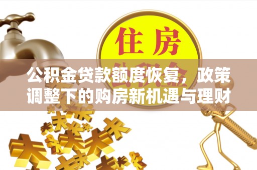 娄烦公积金贷款额度恢复，政策调整下的购房新机遇与理财规划