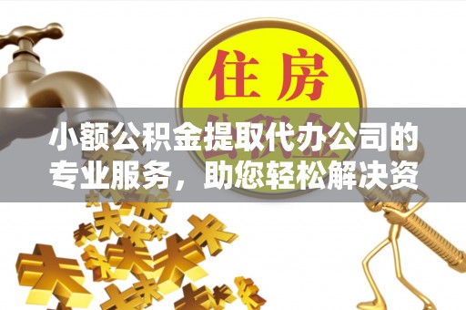娄烦小额公积金提取代办公司的专业服务，助您轻松解决资金难题