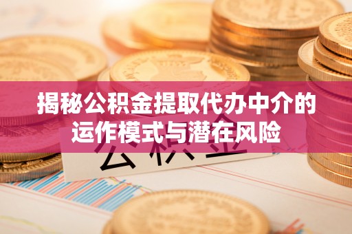 娄烦揭秘公积金提取代办中介的运作模式与潜在风险